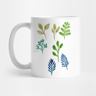 Watercolor leaves Mug